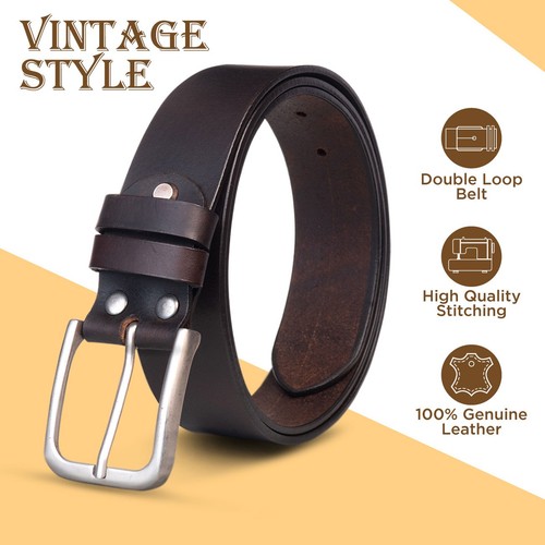 Cintura uomo vera pelle - , pura