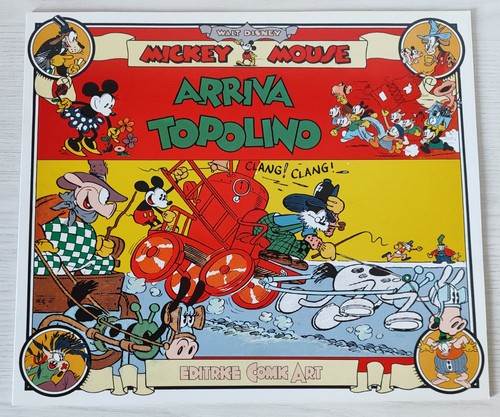 Arriva topolino comic art - topolino,