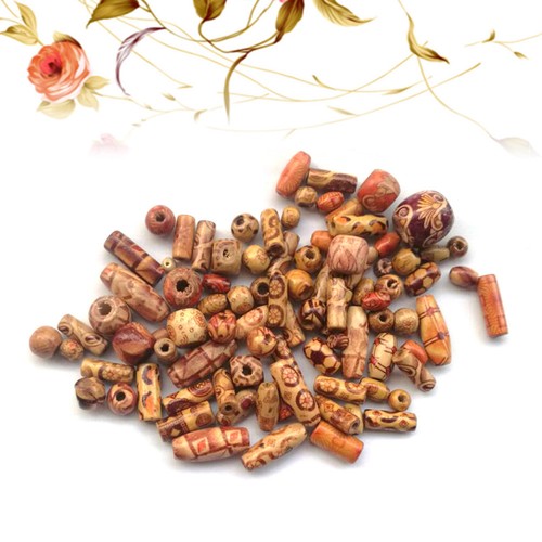 100 pcs perle legno la - ,