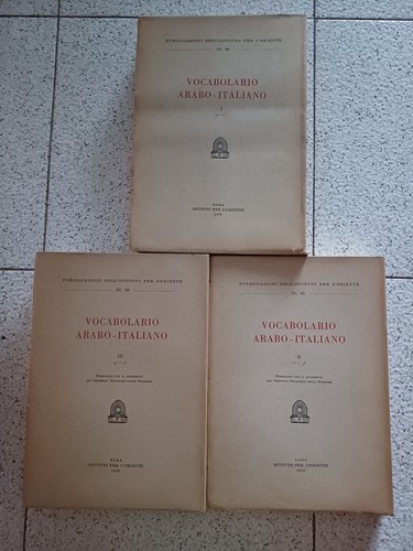 Vocabolario arabo italiano - vocabolario, arabo-italiano