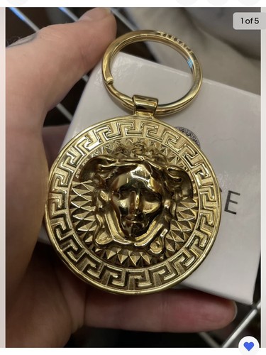 Versace portachiavi grande - grande, oro