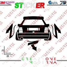 ADESIVO STICKER DOWN E OUT LANCIA DELTA