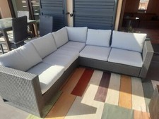 Mobili da giardino - divano - grigio - stato nuovo (3 mesi di utilizzo) consegna