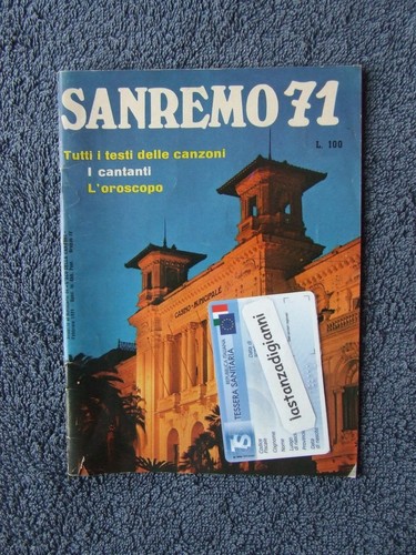 Libro musicale sanremo 1971 - musicale,