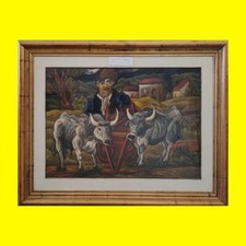 opera di beppe serafini olio