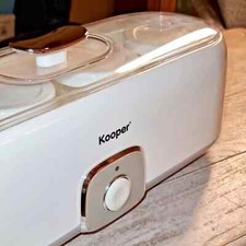 Kooper - Yogurtiera Elettrica Yolight con 4 Vasetti in Vetro da 180 ml - Bianco