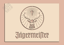 Jagermeister Stencil mylar, artigianato, bar art, tutte le misure