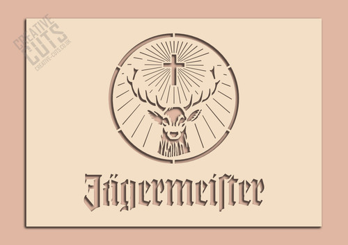 Jagermeister stencil mylar - jagermeister,