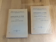 LEGISLAZIONE DI FIUME. VOL 1, 2. AA.VV. Stabilimento poligrafico dello stato.