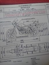 Moto LAVERDA ZUNDAPP 125 LB/1 1984 SCHEDA Originale Omologazione DIAGRAM SPECS 