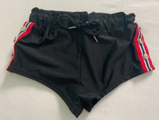 SHEIN Pantaloncini shorts estate costume culotte nero ragazza donna tg. S