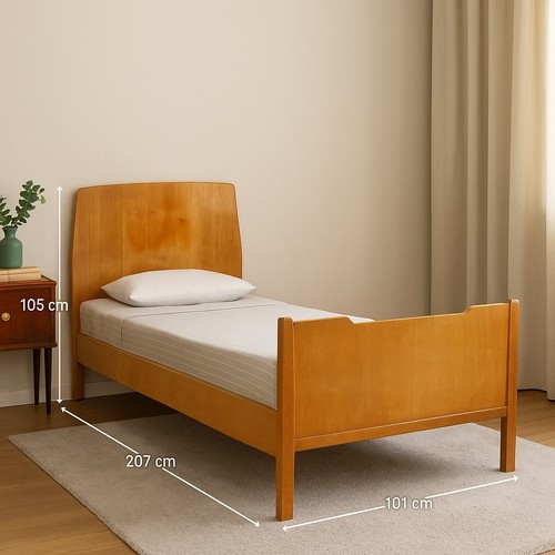 Letto singolo vintage - vintage, italia