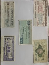 5 mini assegni circolari da