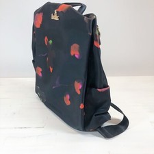 Leviro Zaino Borsa Cinghie Schienale e Tracolla Croce Rose Floreali Nero