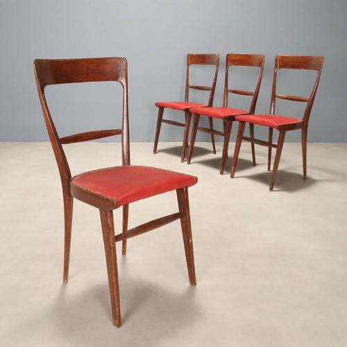 Gruppo sedie vintage faggio - gruppo,