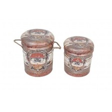 SET DI 2 POUF CONTENITORE