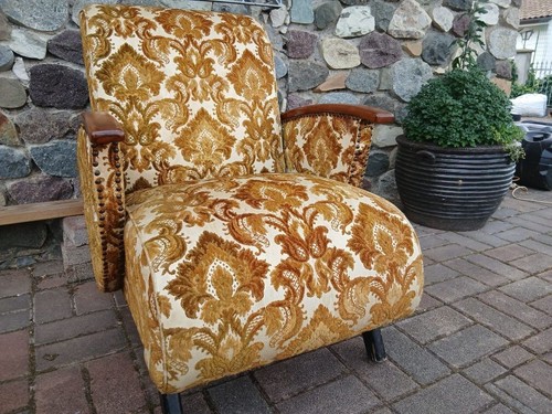 Sedia antica broccato - sedia,