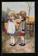 Cartolina artistica ov. Alt-Stutterheim: I teneri vicini 1920 