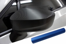 Premium Specchio Specchietto Tappo Design Pellicola Blu Opaco per Molti Veicoli