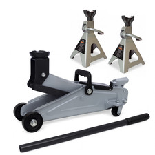 Cric Idraulico 2,5T + Coppia