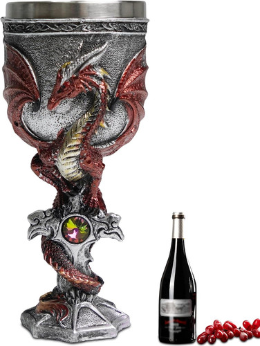 Calice medievale del dragos - calice,