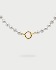 Collana Rue des Mille Donna Charm Bar in Argento Perla CB-GR 12