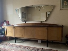 Sideboard Credenza Buffet Vintage Anni 60 Con Grande Specchio