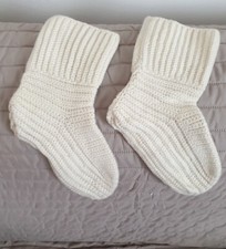 Babbucce bianche fatte a mano