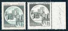 Castelli Lire 600 Sirmione nero varietà Bolaffi