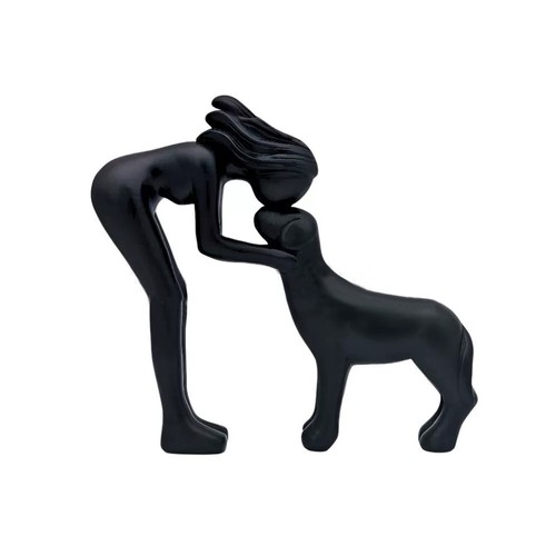 Statuina nera minimalista