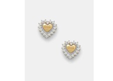 Orecchini cuore Guess argento