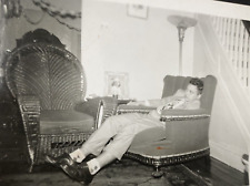 1940s Young Man Relaxing in