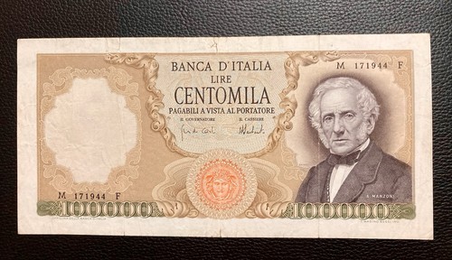 Banconota 100 000 lire - banconota, da
