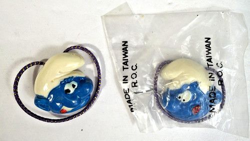 Cravatte capelli puffo vintage