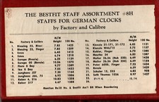 Vintage NOS Balance staffs for