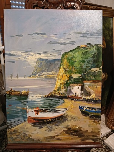 Tela dipinto olio - olio, su
