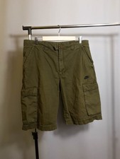 Pantaloncini Nike cargo da uomo vintage rari logo swoosh kaki militari
