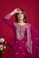 Pakistano Completo Indiano Bollywood Designer Salwar Kameez Abito da Sposa Wear