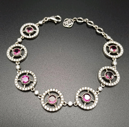 Bracciale halo argento - bracciale,