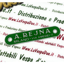 Targhetta verde A. REJNA