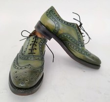 Scarpe by BOTTI lacci stile inglese Oxford qualità top Luxury Pelle Verde 38-59N