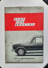 Libretto Uso E Manutenzione Fiat 125 Special