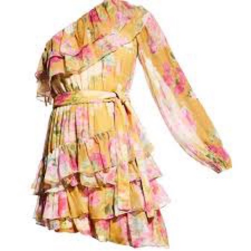 Rococo sand abito monospalla - rococo,