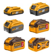 INGCO BATTERIA A LITIO 20V 2-4-5-6-7,5-8 AH ORIGINALE ELETTROUTENSILI PS20 LED