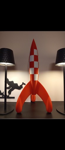 Fusee artisanale style tintin - fusee,