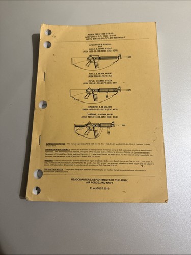Army operator manual - manual, 2016