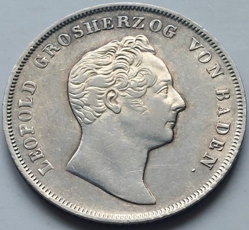 Baden fiorino 1843 - baden,, 1843,