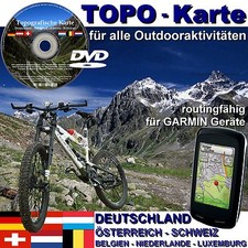 Mappa TOPO GARMIN Edge Oregon D A CH Germania trekking GPS mountain bike MAPPA