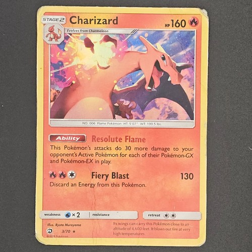 Pokemon charizard 70 holo - charizard, 3/70