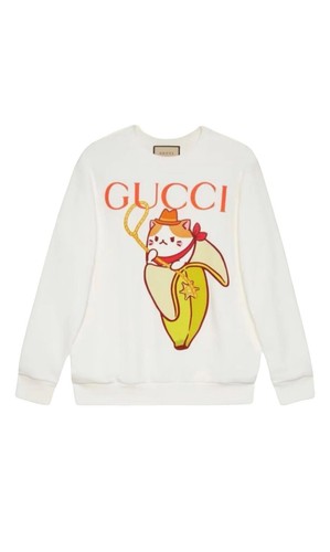 Felpa gucci bananya firmata - gucci,
